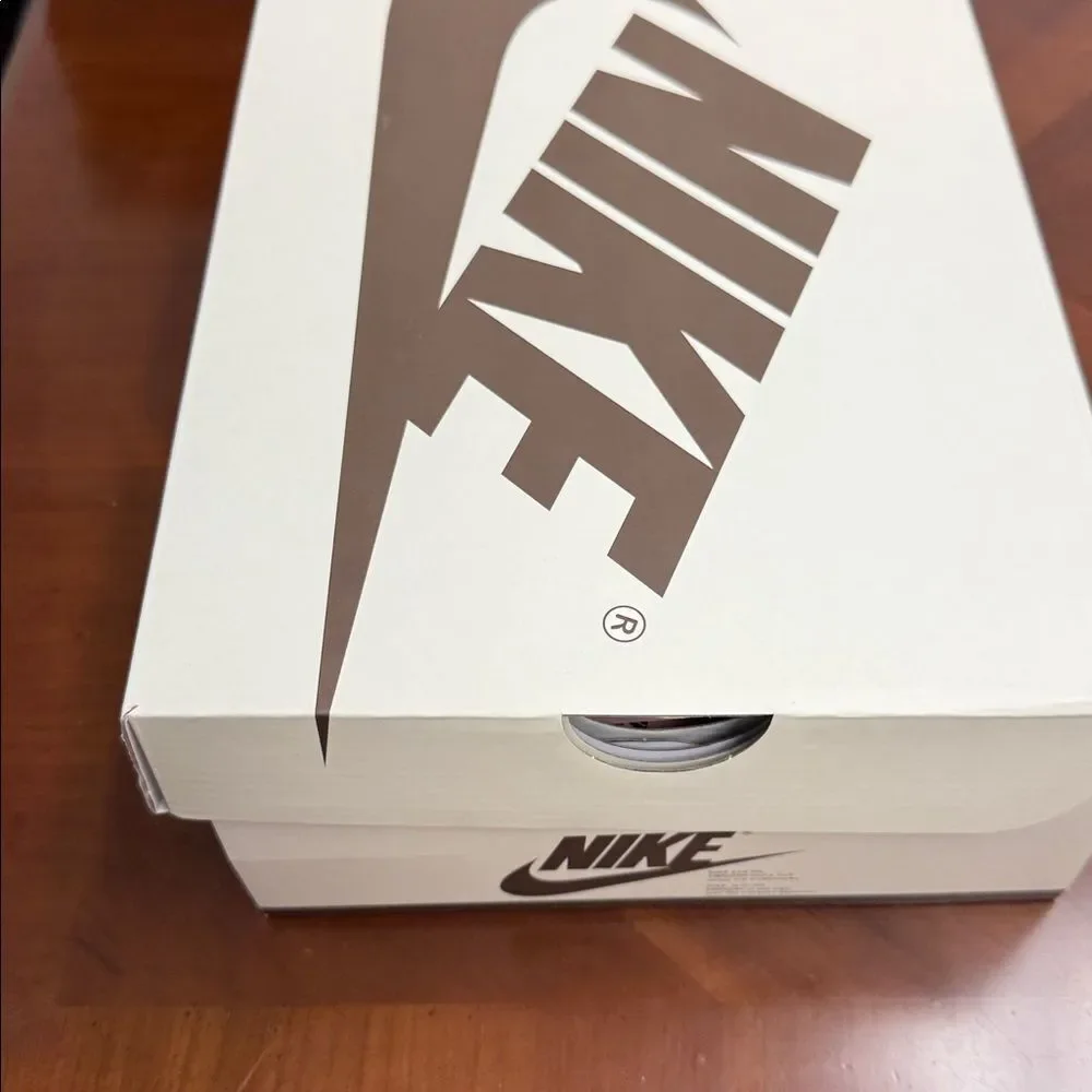 Nike Cream Shoe Box with Brown Logo
